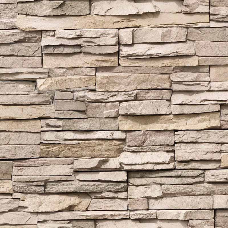 HSK RenoDeco Wandverkleidung | Designplatten | Struktur-Oberfläche 100 x 255 cm Naturstein, Champagner (606)