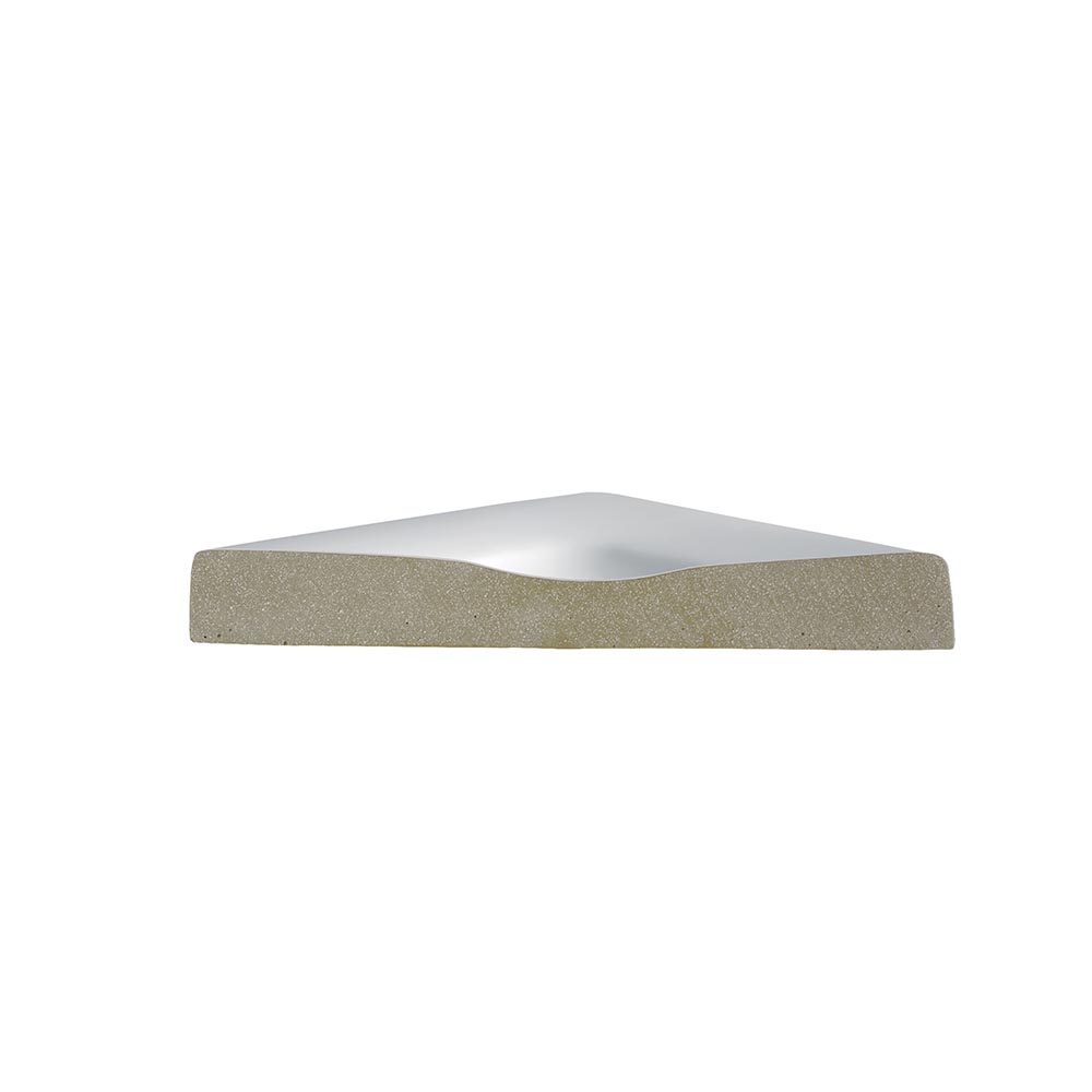 HSK Marmor-Polymer Duschwanne superflach mit Randablauf 120 x 120 cm-mit AntiSlip-Beschichtung