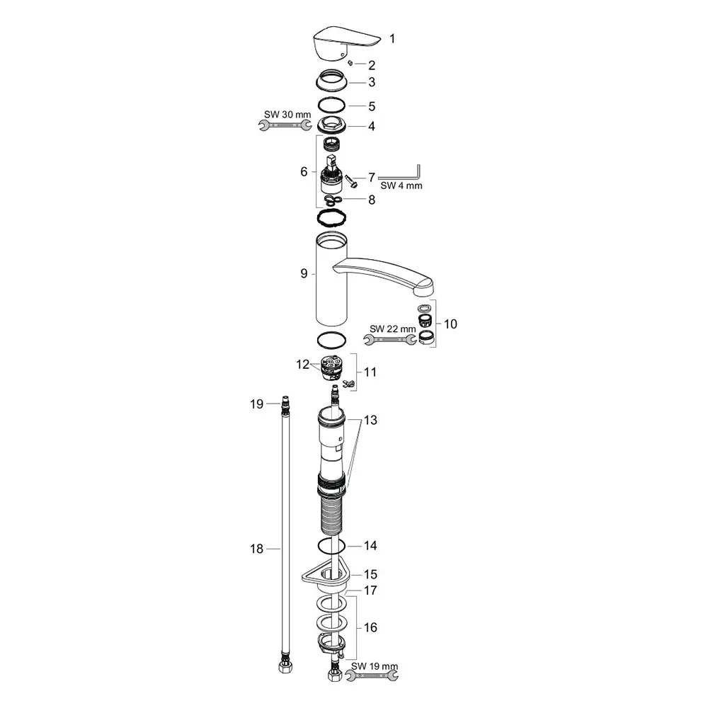 hansgrohe Spültischmischer 160 Logis M31 1jet