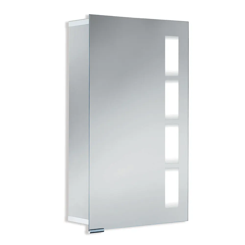 Alu-Spiegelschrank ASP 500 LED 450x750mm, T=125 mm oder 170 mm