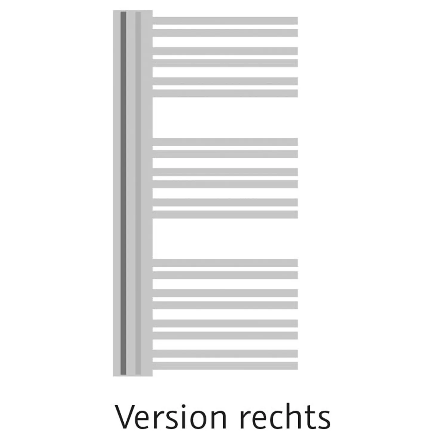 HSK Badheizkörper Softcube seitlich offen rechts 610x1610 kupfer