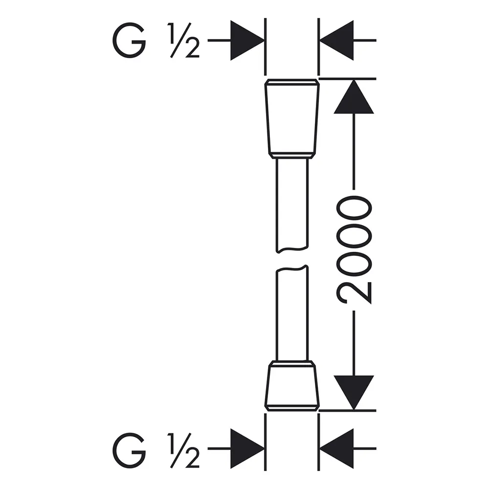 hansgrohe Brausenschlauch Isiflex B chrom 2000mm