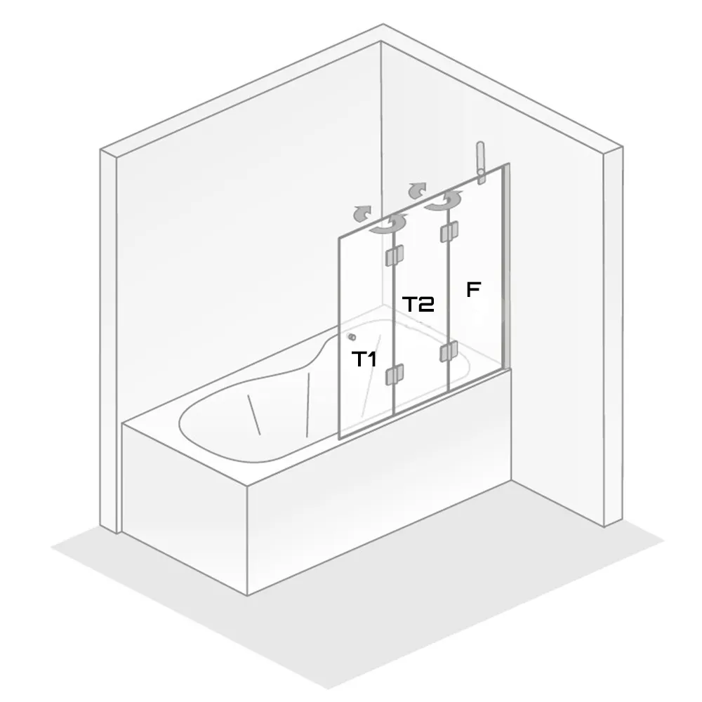 HSK Aperto drehfalttür Badewannenaufsatz 100cm pendelbar an Nebenteil 3tlg Rechtsanschlag-Linea 02-Schwarz-matt HSK Aperto drehfalttür Badewannenaufsatz 100cm pendelbar an Nebenteil 3tlg Rechtsanschlag-Linea 02-Schwarz-matt