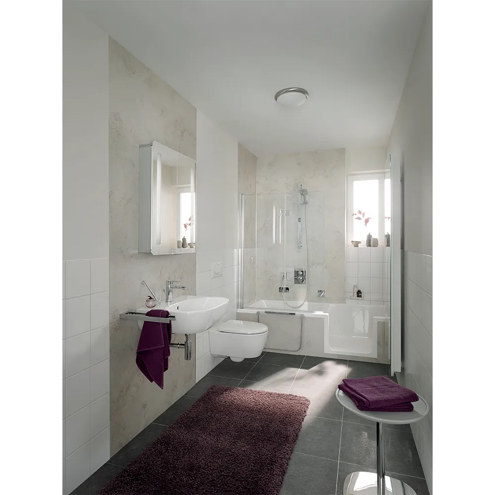 HSK Dusch Badewanne Dobla inkl Montagerahmen mit Türeinsatz 160x75cm Links mit Frontschürze