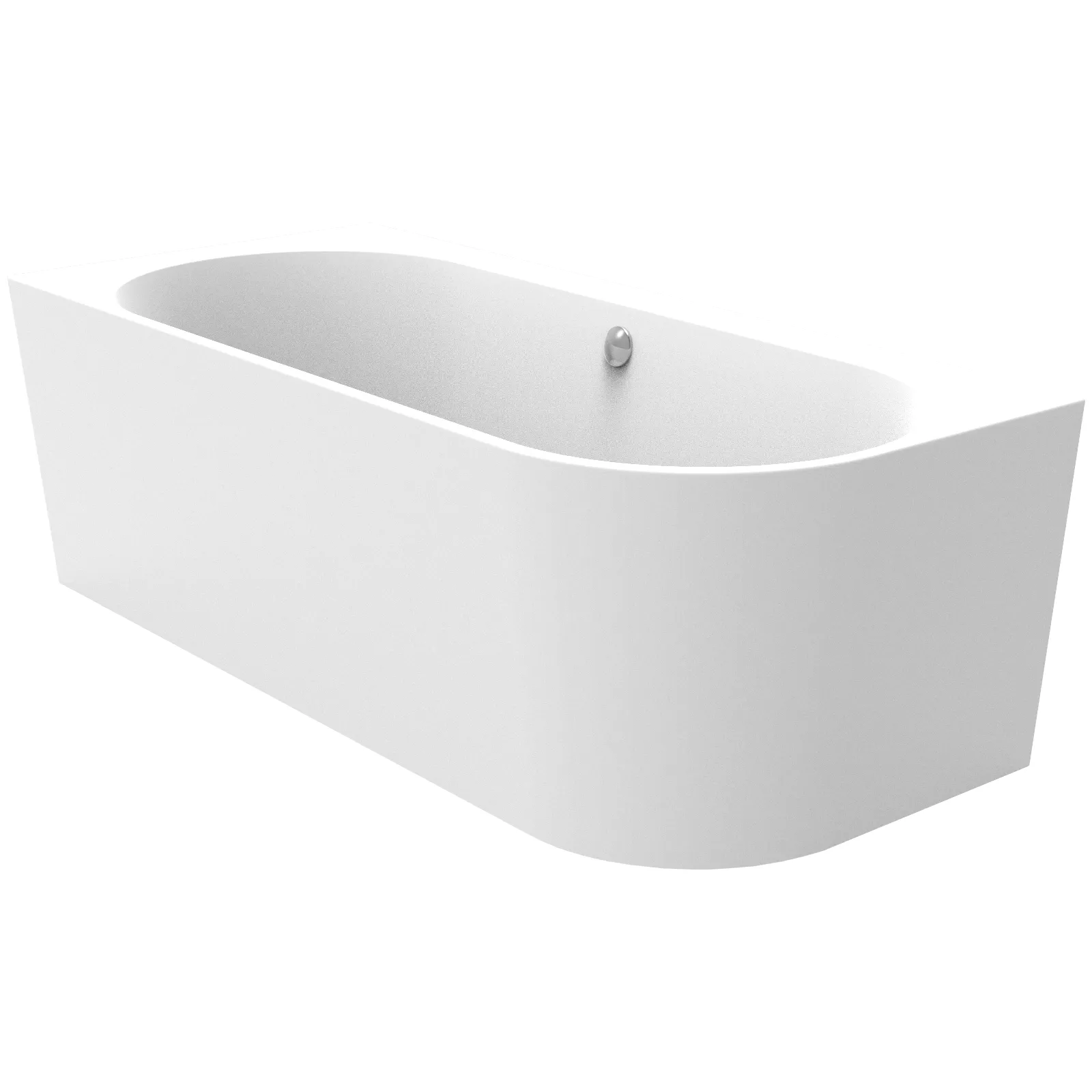 Schröder Vorwandbadewanne Themse Fine VL -Weiß- 180 x 80 x 46/60 cm
