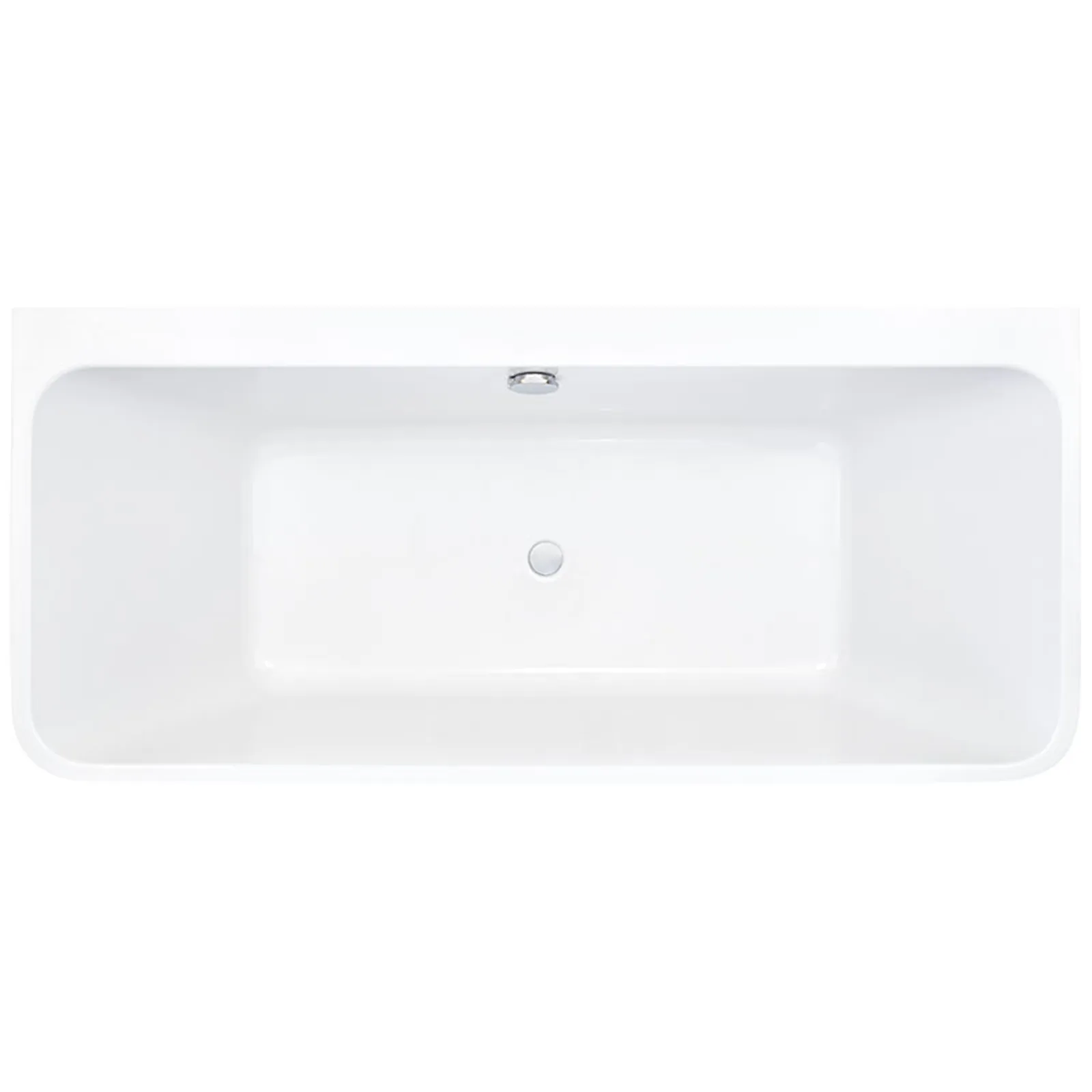 Schröder Tiber Fine V Vorwandbadewanne 180 x 80 x 46/60 cm