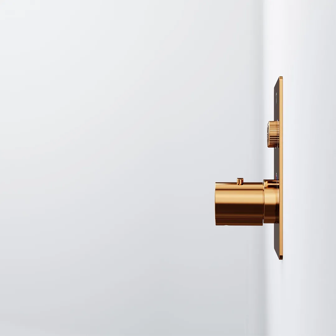 Steinberg Serie 390 Unterputz Wannen-Brause-Thermostat Rose Gold