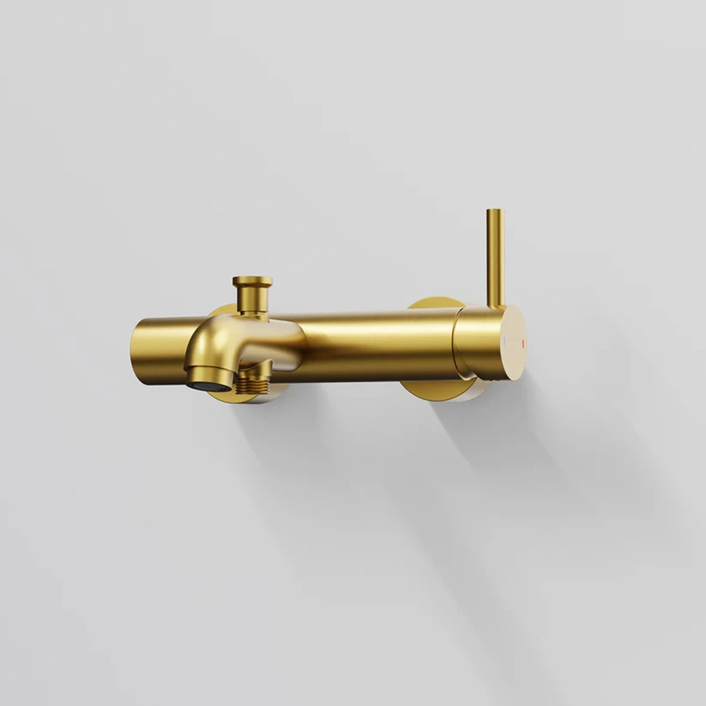 Steinberg Serie 100 Aufputz-Einhebelmischer für Wanne Brushed Gold