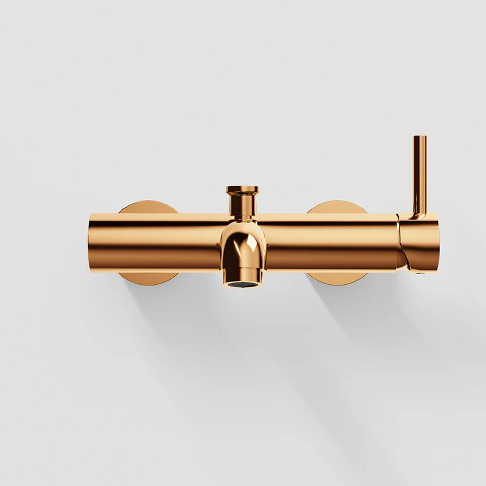 Steinberg Serie 100 Aufputz-Einhebelmischer für Wanne Rose Gold