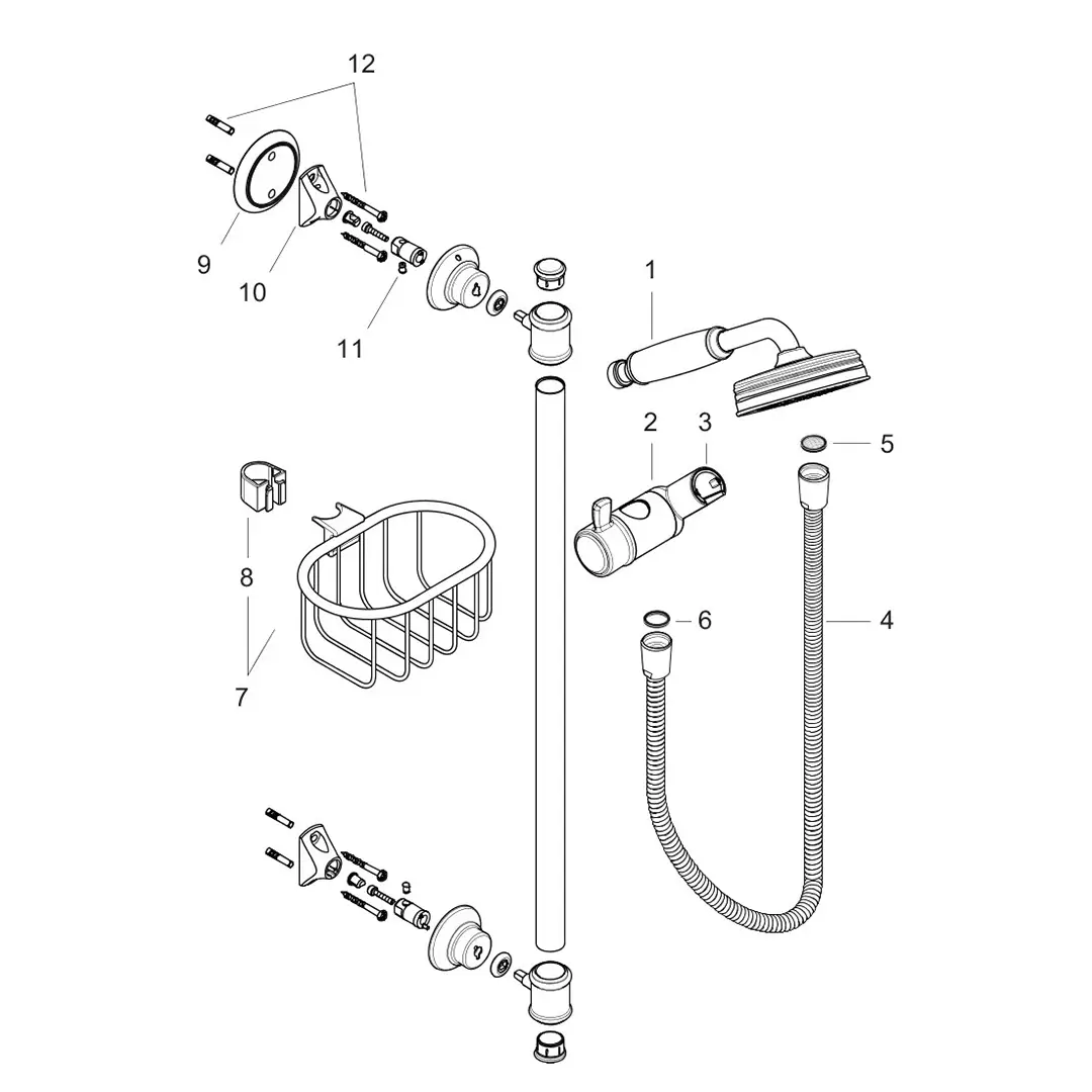 hansgrohe Brausenset Axor Montreux hansgrohe Brausenset Axor Montreux