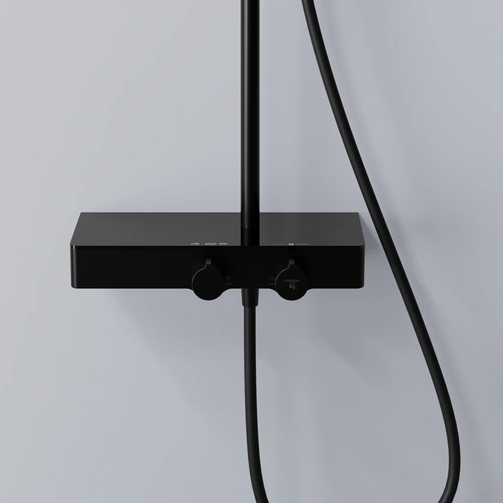 Steinberg Serie 390 Duschsystem Brausenset Schwarz-matt Steinberg Serie 390 Duschsystem Brausenset Schwarz-matt