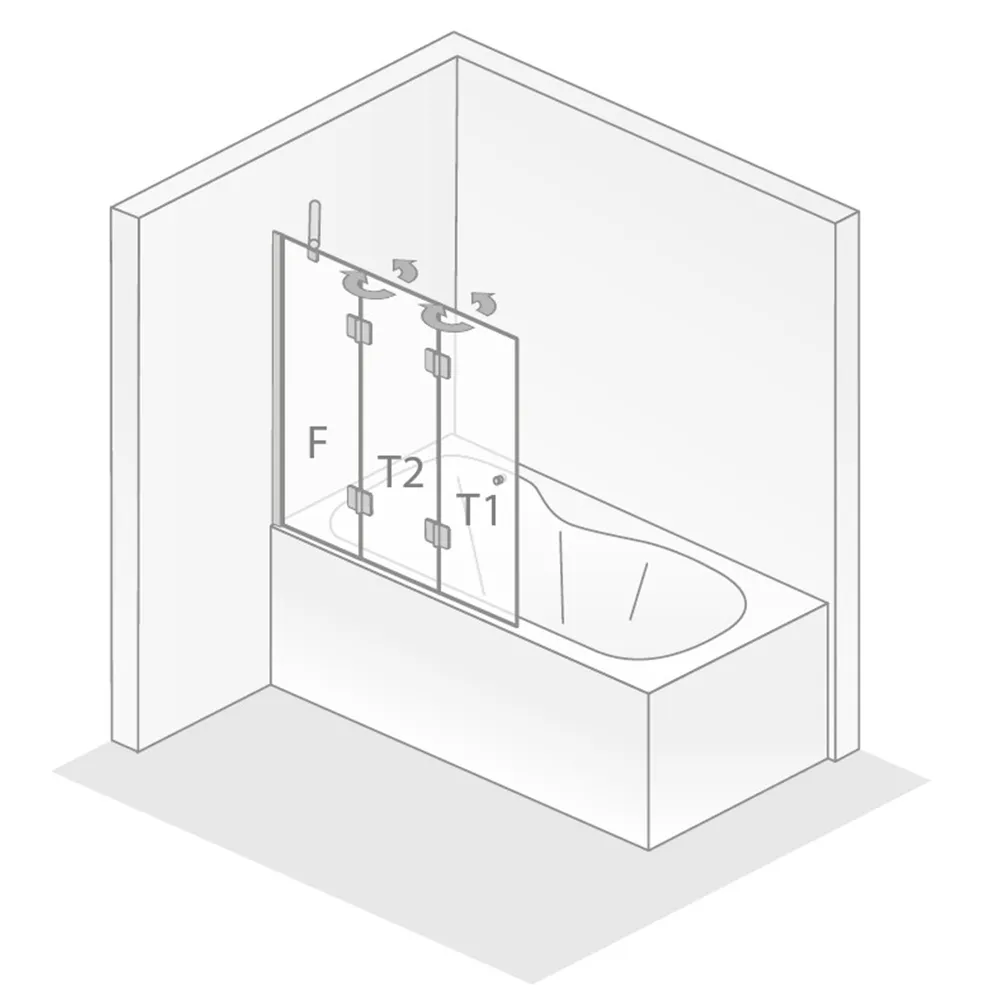 HSK Aperto drehfalttür Badewannenaufsatz 100cm pendelbar an Nebenteil 3tlg Linksanschlag-Bodennebel-Schwarz-matt-mit Edelglasbeschichtung HSK Aperto drehfalttür Badewannenaufsatz 100cm pendelbar an Nebenteil 3tlg Linksanschlag-Bodennebel-Schwarz-matt-mit Edelglasbeschichtung