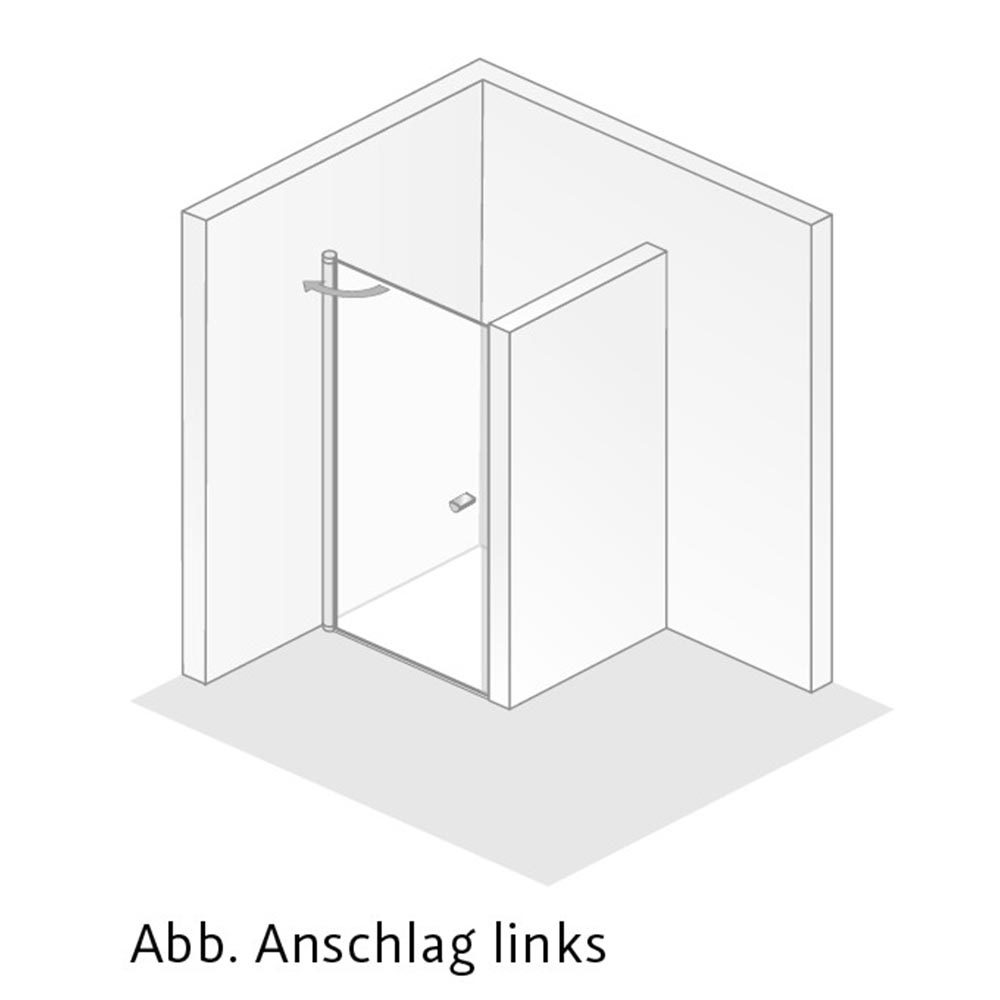 HSK Exklusix 2.0 Drehtür-Nische 75cm-LA-Alu Silber-matt-Klar Hell HSK Exklusiv 2.0 Drehtür-Nische 100cm-LA Schwarz matt-Perla-mit Edelglasbeschichtung