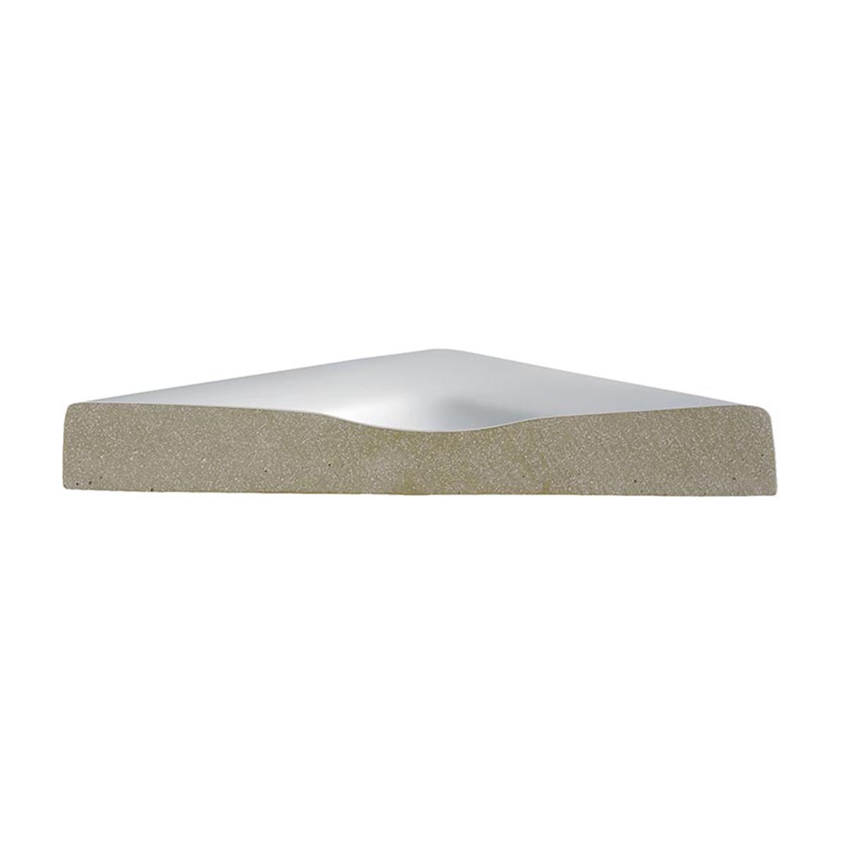 HSK Marmor-Polymer Quadrat Duschwanne plan-Weiß-100 x 100 cm-ohne AntiSlip-Beschichtung-mit Aquaproof-Dichtset