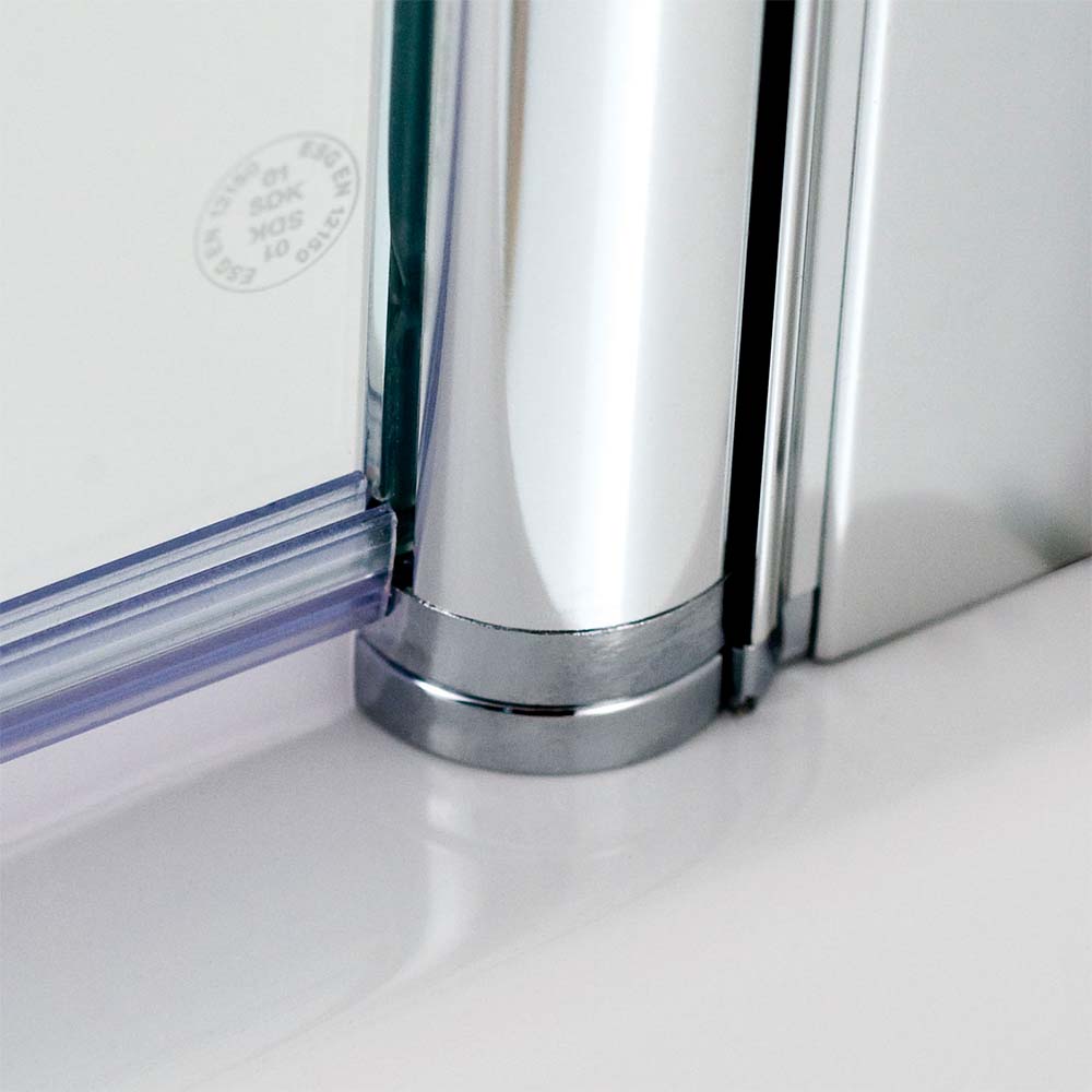 HSK Exklusic Drehfalttür Pendelbar-RA-90x200 Carre-Pergamon-mit Edelglasbeschichtung