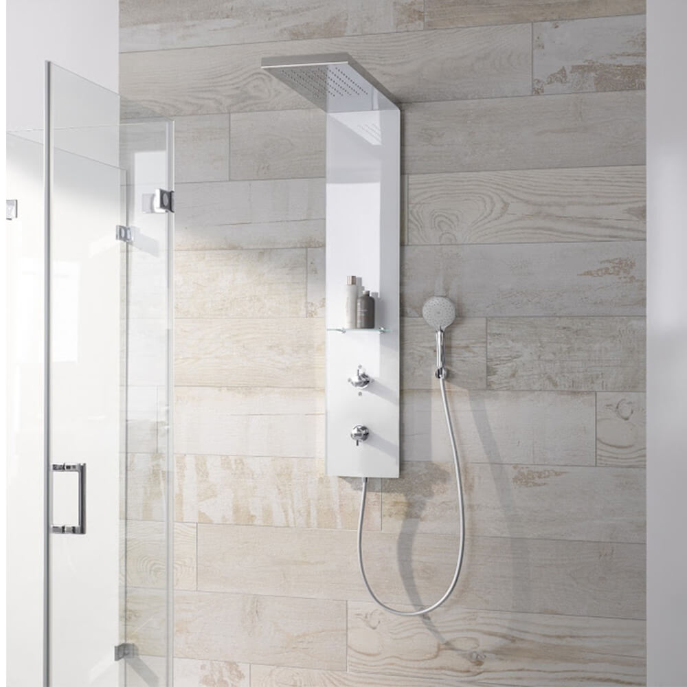 HSK Duschpaneel Lavida Wall 2.0 - mit Echtglasfront (ESG) in weiß oder schwarz HSK Duschpaneel Lavida Wall 2.0 - mit Echtglasfront (ESG) in weiß oder schwarz