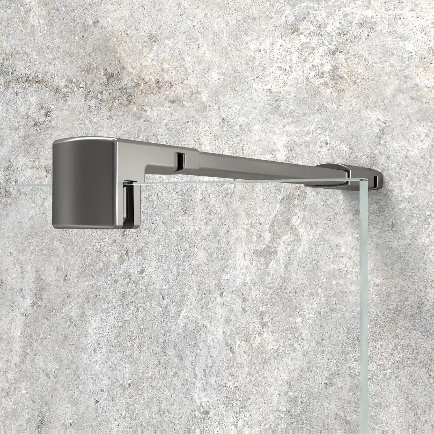 HSK Aperto PRO Pendeltür Nische-Breite 120cm-RA-TwinSeal-Bodennebel-Gunmetal gebürstet