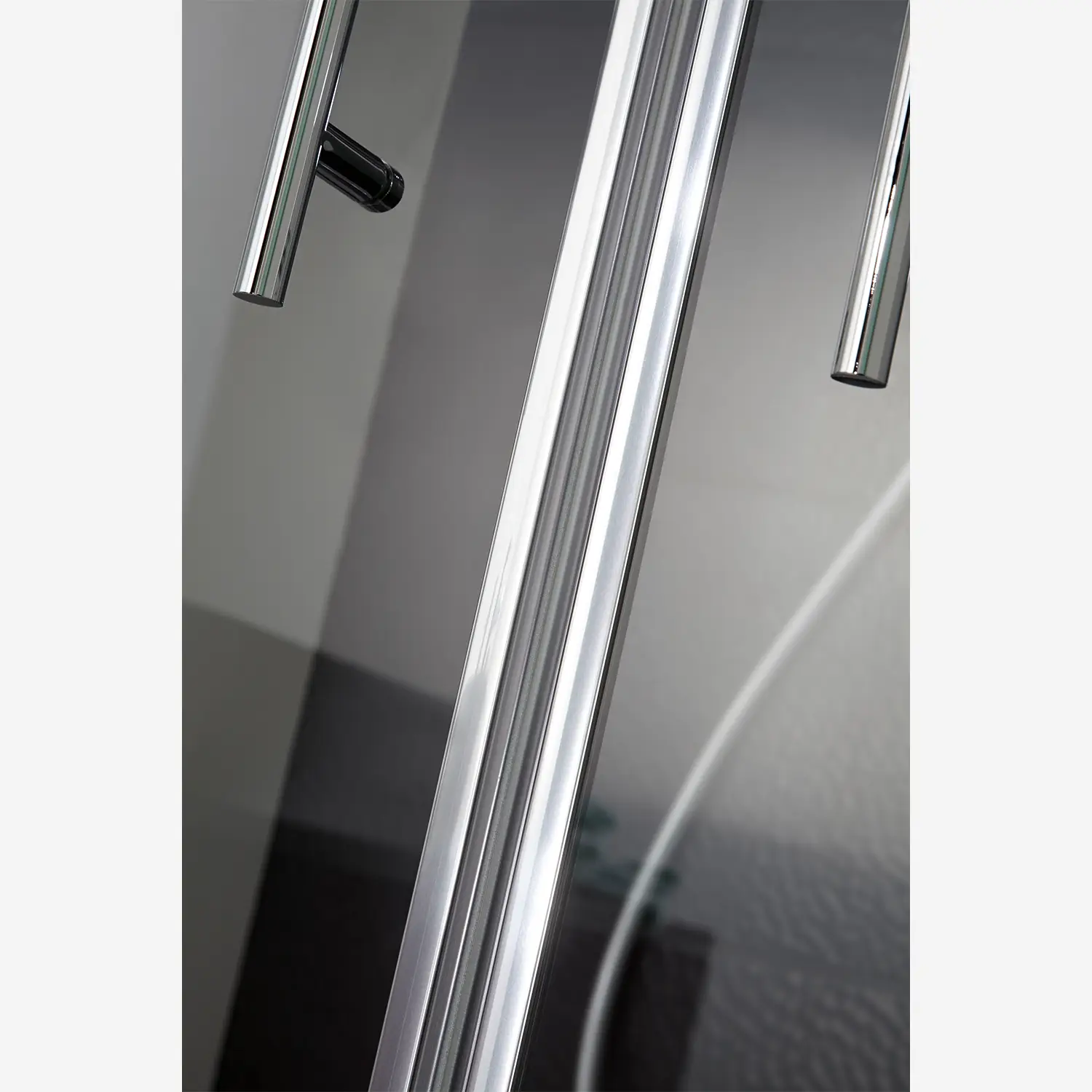 HSK Favorit Nova Eckeinstieg Pendeltür 100 x 100 cm Chrom-optik-Linea 02-mit Edelglasbeschichtung