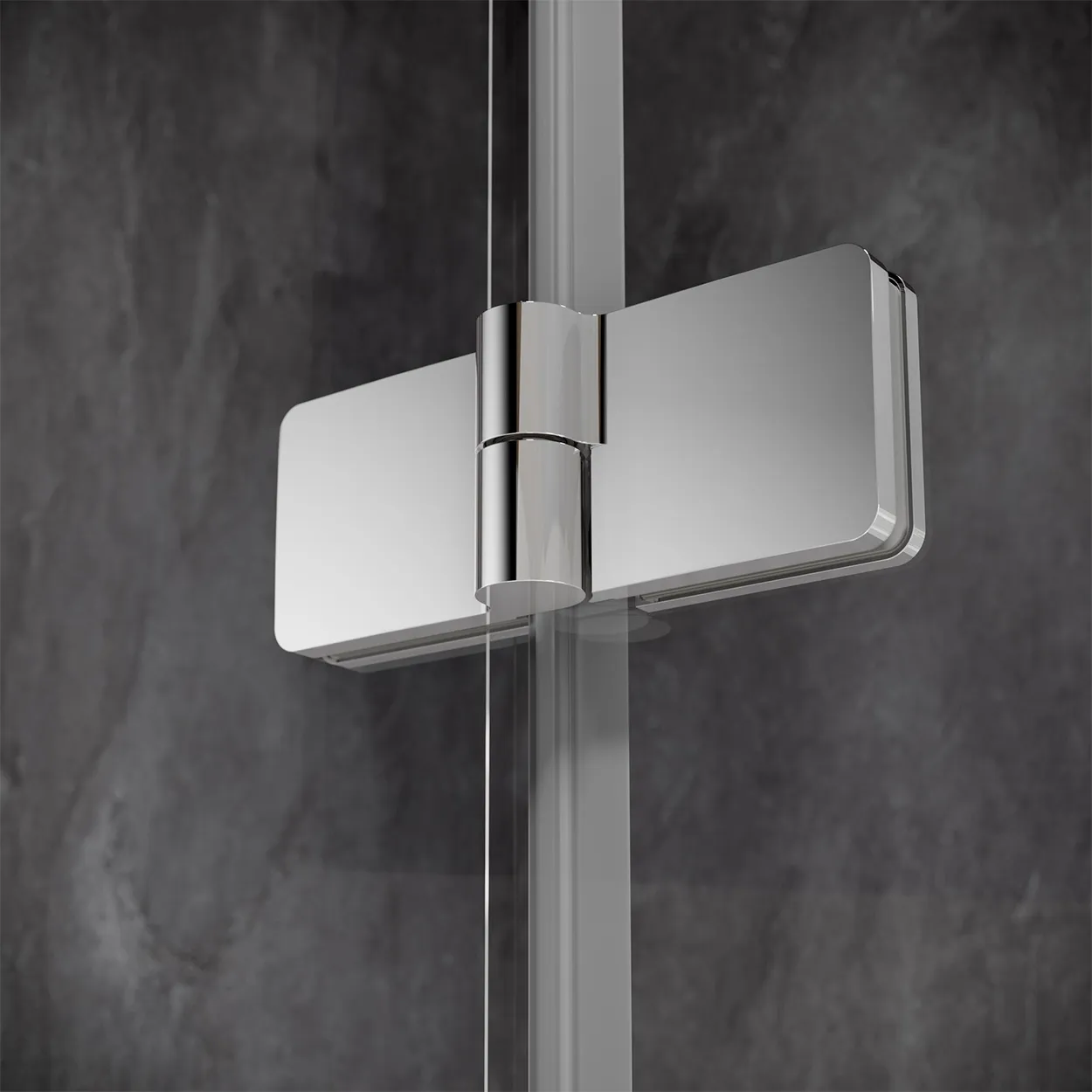 HSK Badewannenaufsatz Favorit Nova 2-teilig pendelbar 90x140cm-LA-Alu Silber-matt-Klar hell HSK Badewannenaufsatz Favorit Nova 2-teilig pendelbar 90x140cm-RA-Chrom-optik-Linea 02-mit Edelglasbeschichtung