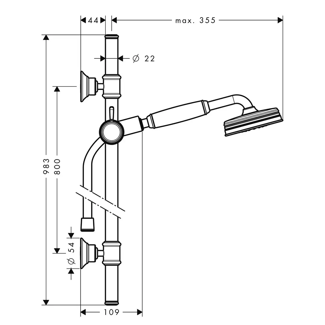 hansgrohe Brausenset Axor Montreux