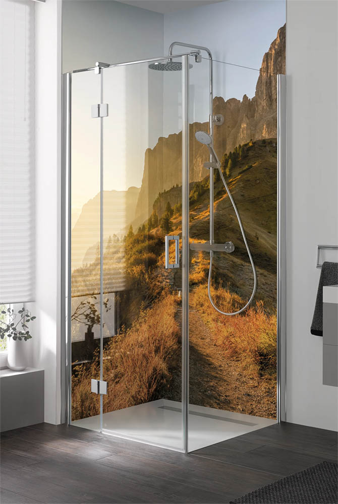 HSK Renodeco Desingplatte Wandverkleidung mit individuellen Fotodruck-100 x 255 cm Seidenmatt HSK Renodeco Desingplatte Wandverkleidung mit individuellen Fotodruck-100 x 255 cm Seidenmatt