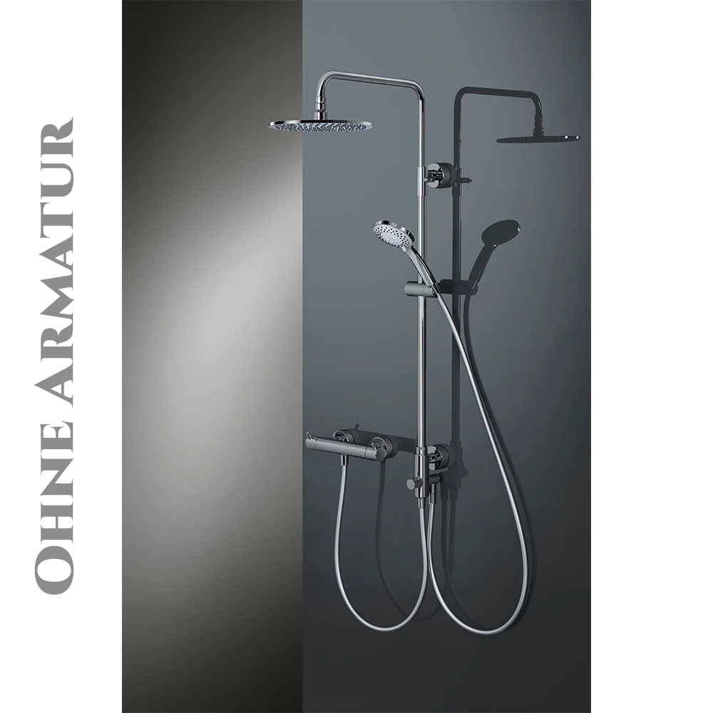 HSK Duschsystem RS 200 Universal Rund Kopfbrause flach, ø 400mm HSK Duschsystem RS 200 Universal Rund Kopfbrause flach, ø 400mm