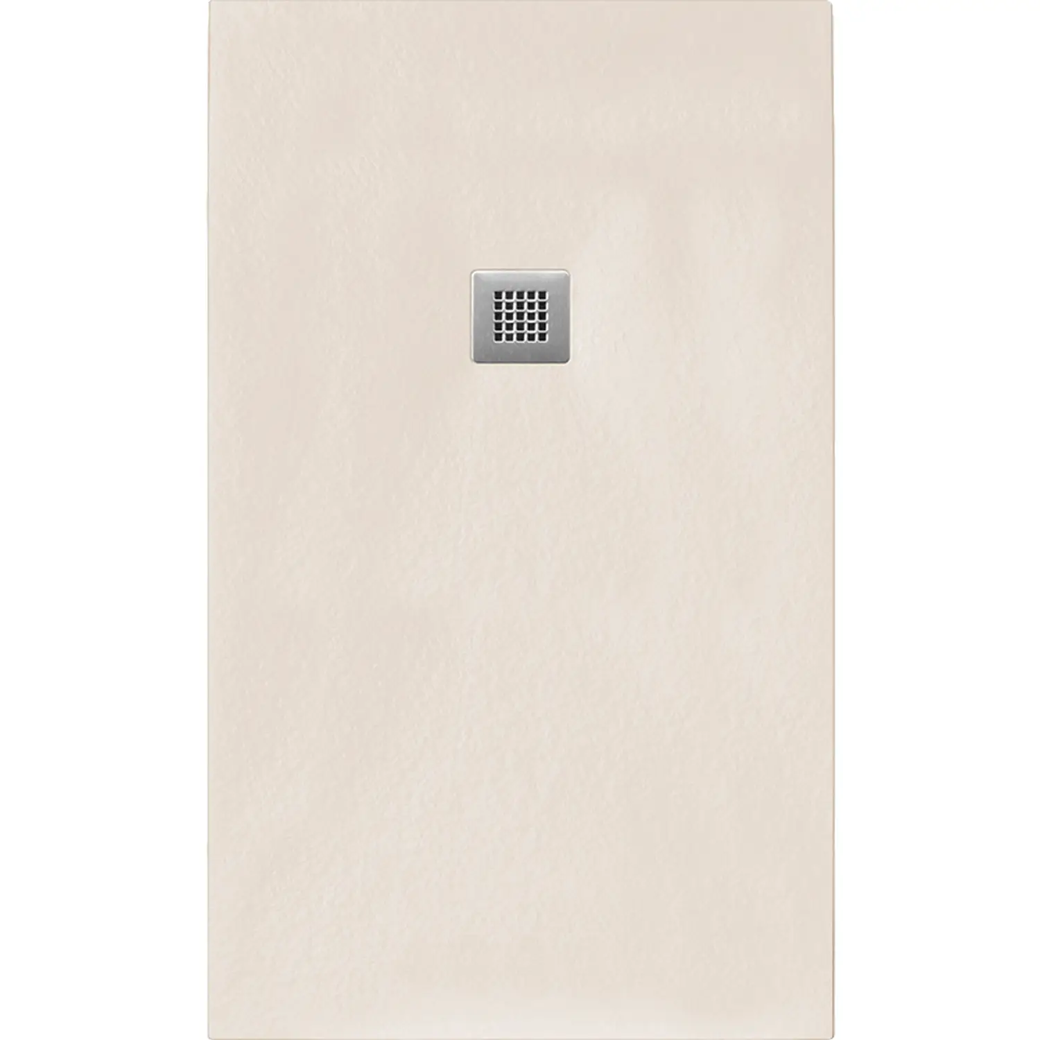 CSW Quadratduschwanne Slatestone L-Mineralguss-120 x 120 cm-creme