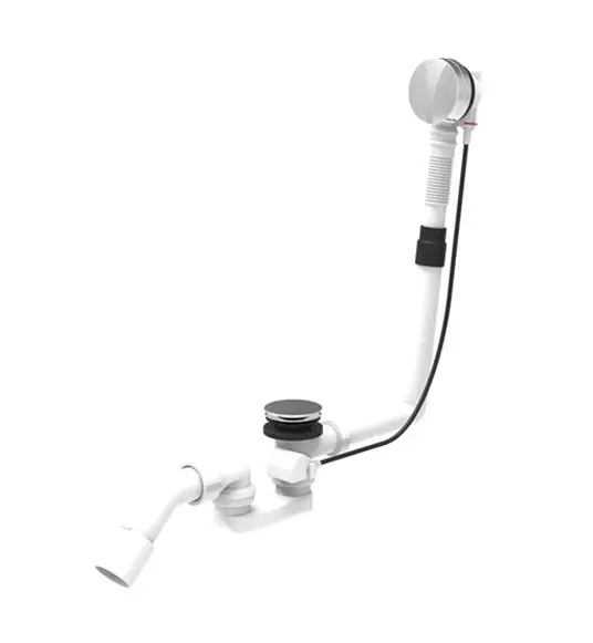 CSW Badewanne Espoo mit Griffen 180x80cm inkl. Wannenfüße Universal FIX und Ablaufgarnitur