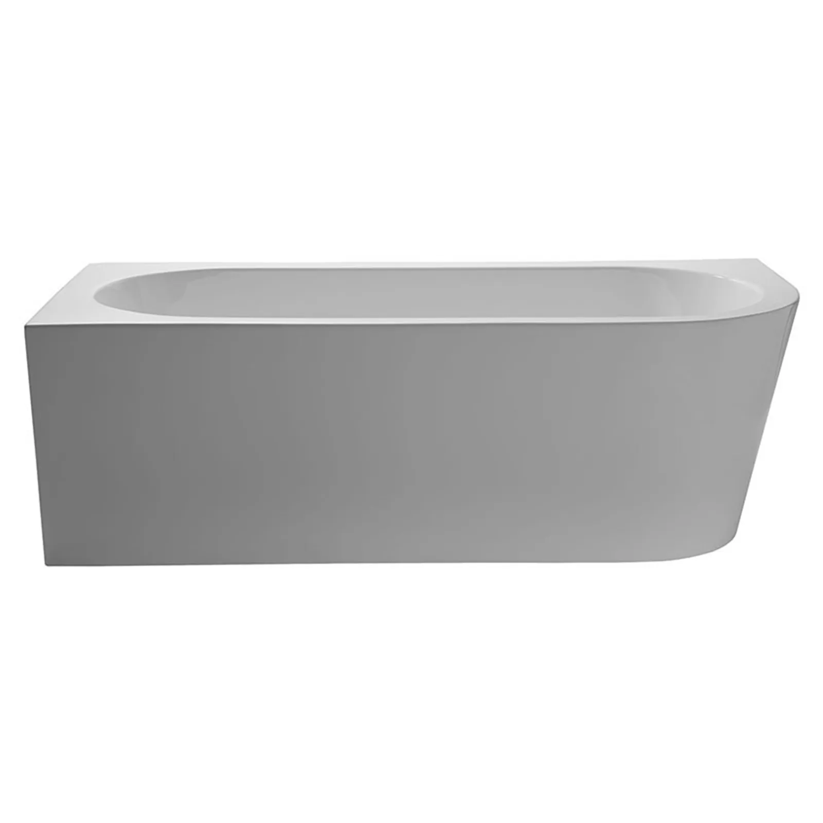 Schröder Eck-Vorwandbadewanne Charly VL-Weiß- 180 x 80 x 46/60 cm