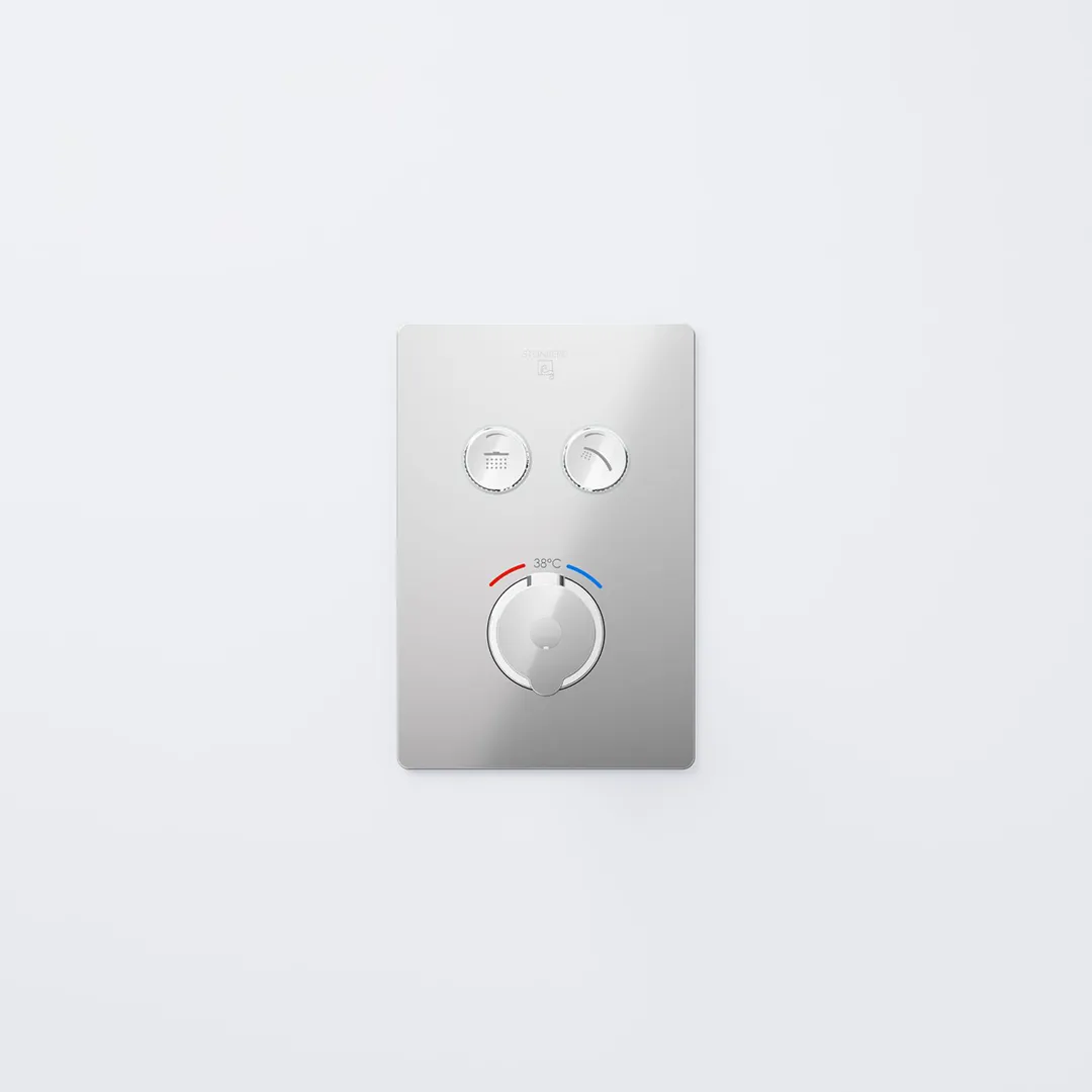 Steinberg Serie 390 Unterputz Wannen-Brause-Thermostat Chrom