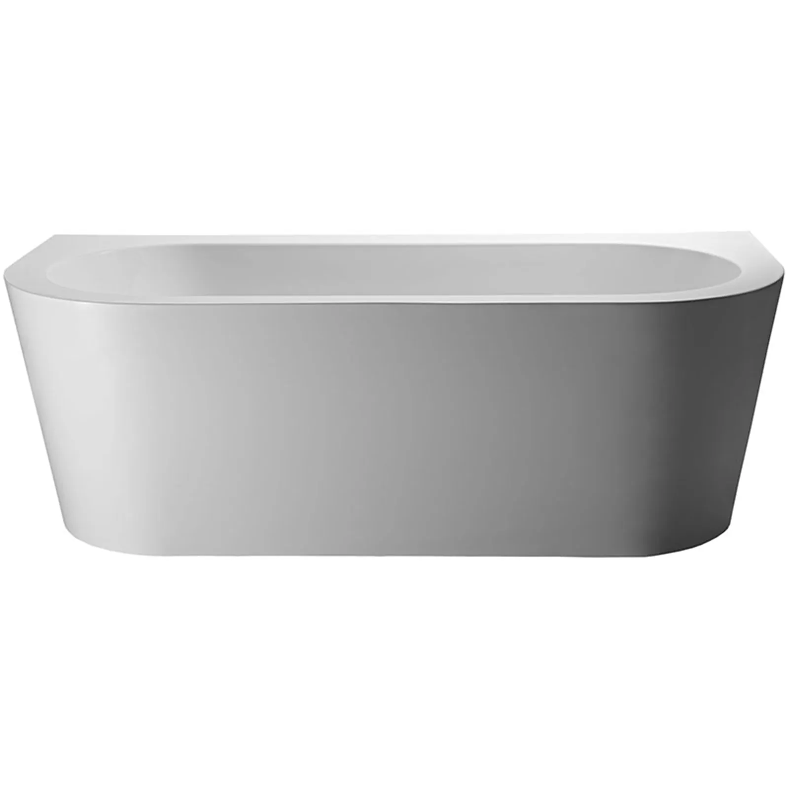 Schröder Vorwandbadewanne Charly-Weiß-180 x 80 x 46/60 cm