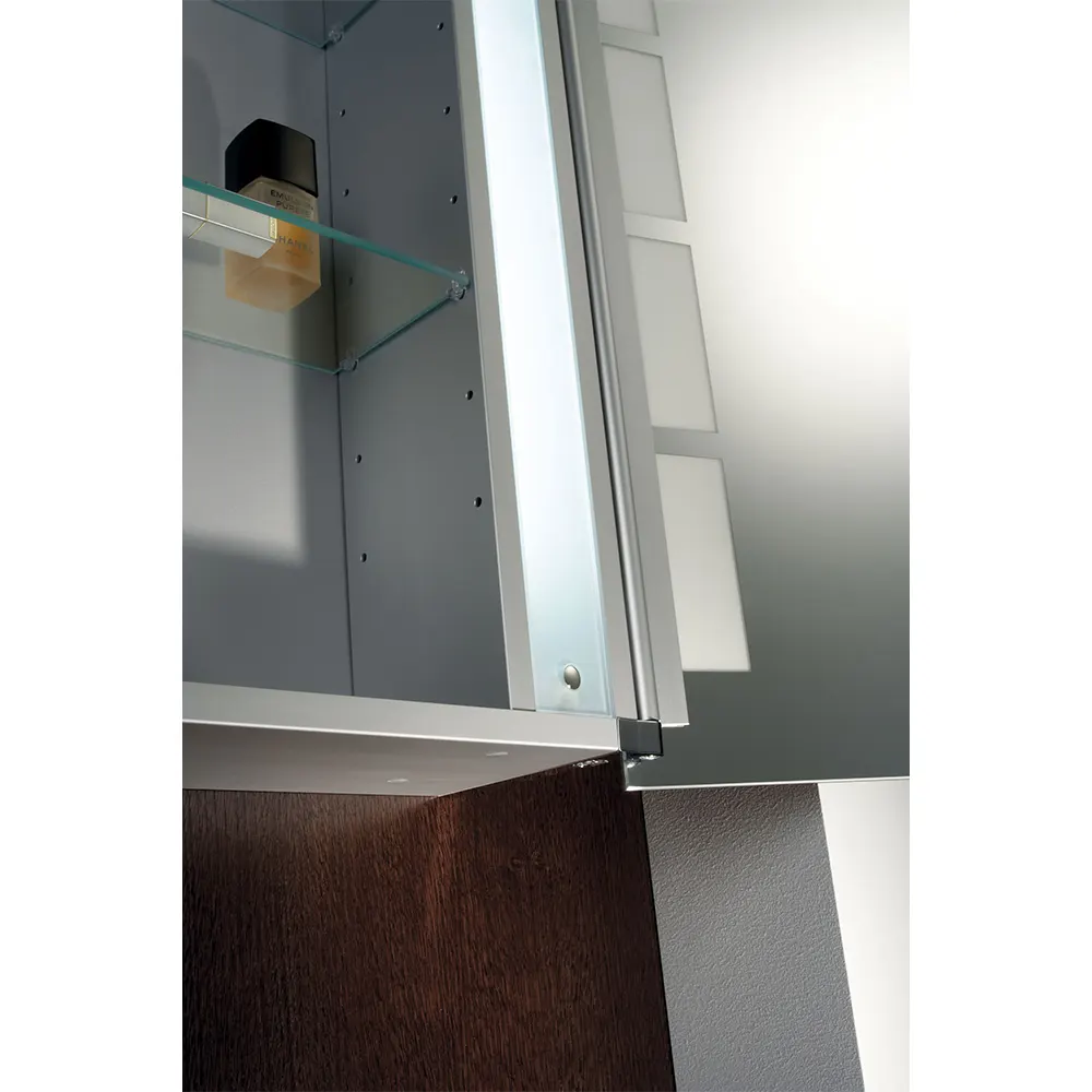Alu-Spiegelschrank ASP500 LED 1050 x 750mm, T=125 mm Alu-Spiegelschrank ASP500 LED 1050 x 750mm, T=125 mm