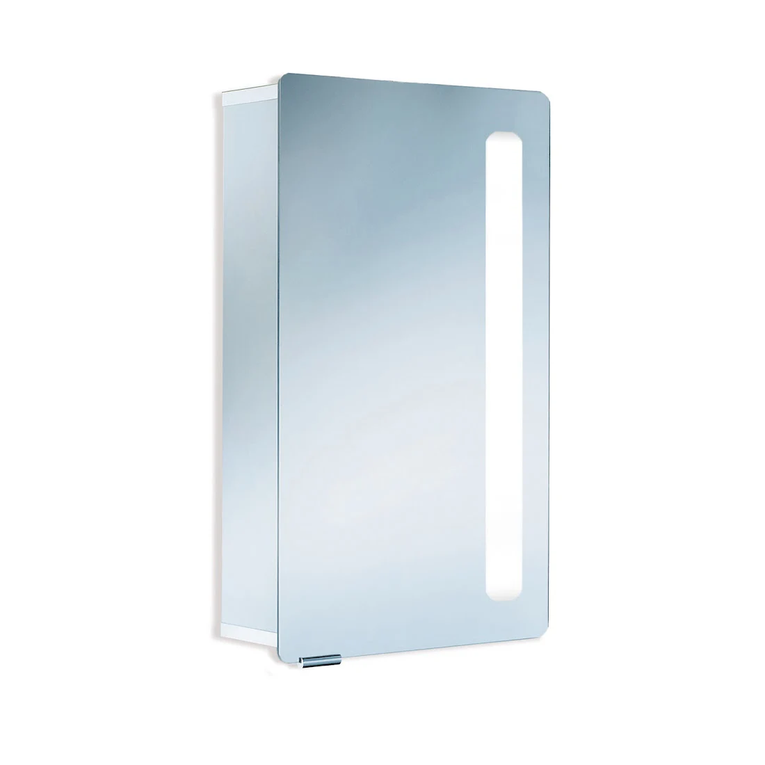 Alu-Spiegelschrank ASP Softcube LED 450 x 750 mm, Tiefe = 12,5 cm oder Tiefe 17 cm