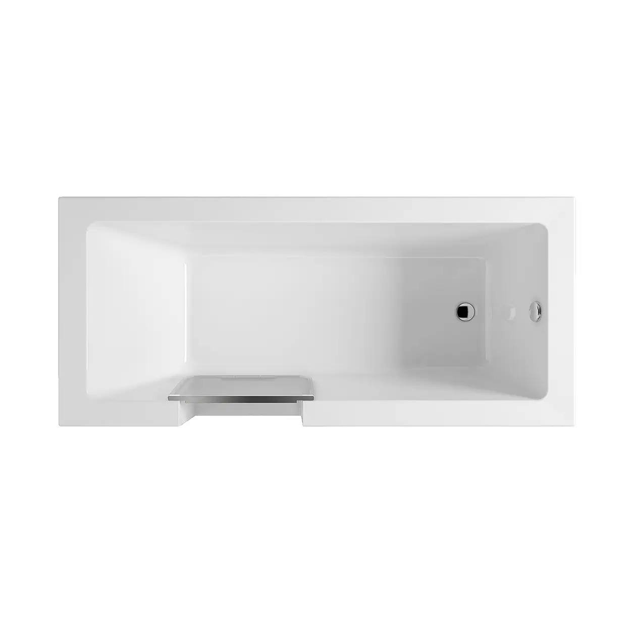 Uppsala Easy Badewanne 180x80x49 cm Badewanne-Tür links