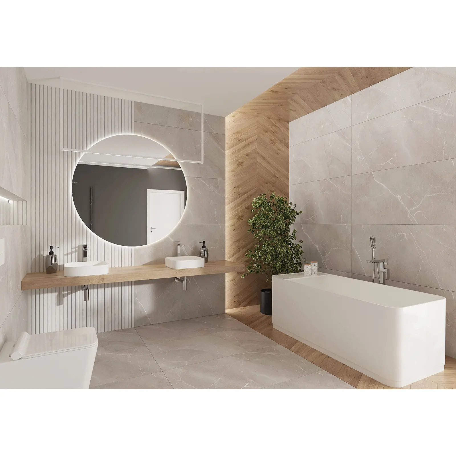 Golem Comfort freistehende Mineralguss Designbadewanne 160x73,5x59,5cm mit Schürze