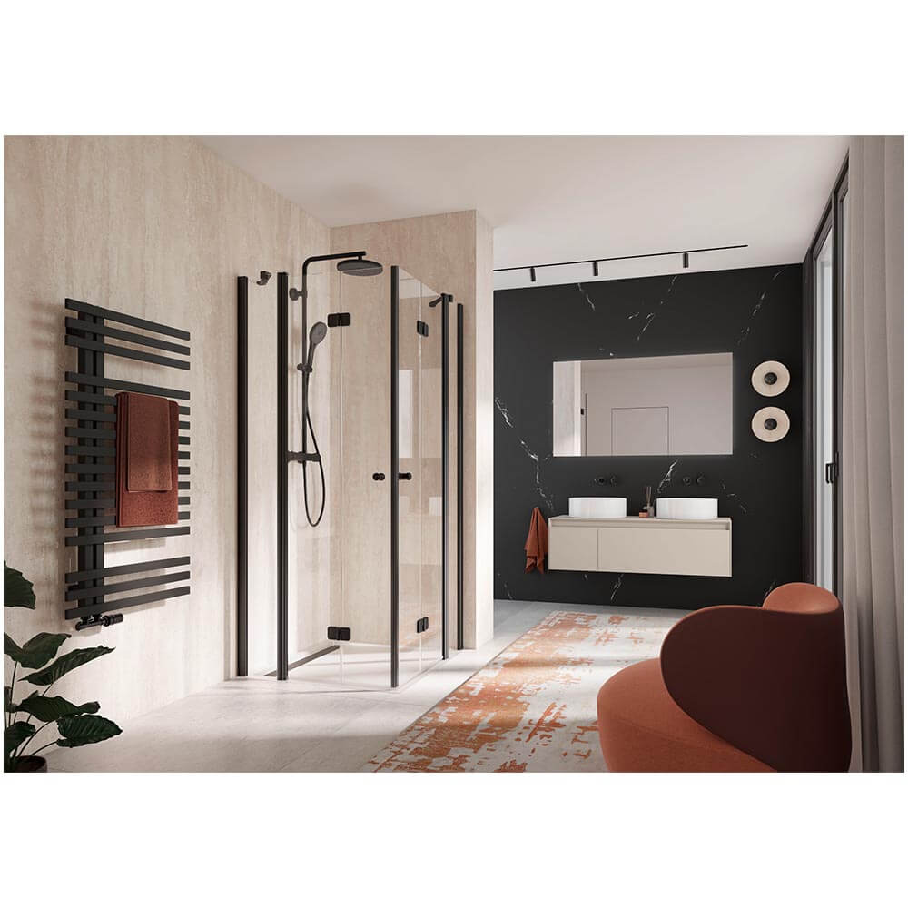 HSK AQUAXPRO 100 Thermostat Duschsystem Schwarz