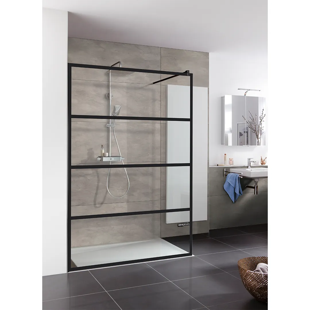 HSK Walk In Pro Duschabtrennung 140x200cm Nebel-Edelstahllook HSK Walk In Pro Duschabtrennung 140x200cm Nebel-Edelstahllook