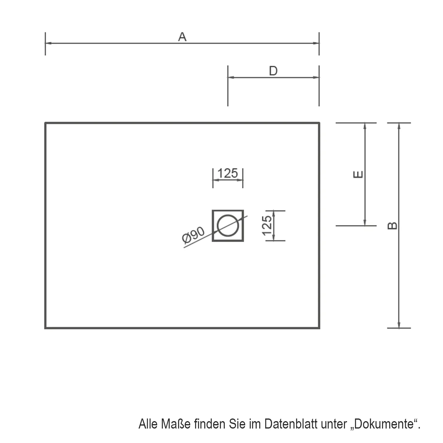 CSW Rechtectduschwanne Slatstone L aus Mineralguss-200 x 100 cm-perlgrau