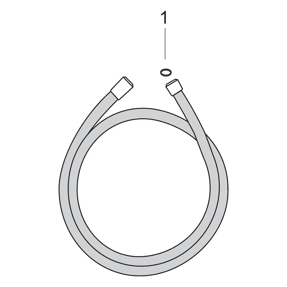 hansgrohe Brausenschlauch Isiflex B chrom 2000mm hansgrohe Brausenschlauch Isiflex B chrom 2000mm