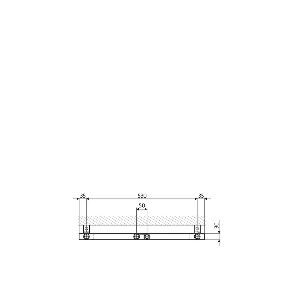 HSK Semprio Handtuchheizkörper Design Badheizkörper 1800 x 600 mm-weiß-matt