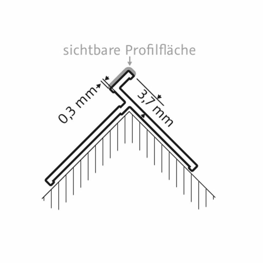 HSK Wandverkleidungssystem RenoDeco - Eckprofil außen - flächenbündig HSK Wandverkleidungssystem RenoDeco - Eckprofil außen - flächenbündig