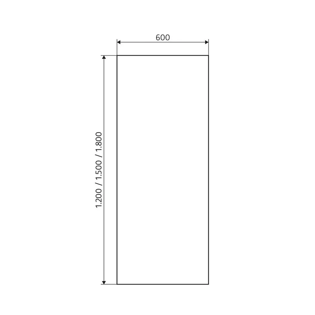 HSK Infrarot-Designheizkörper Retango mit Metalfront 600 x 1800 mm-weiß-matt-mit Funkempfänger Steckdose