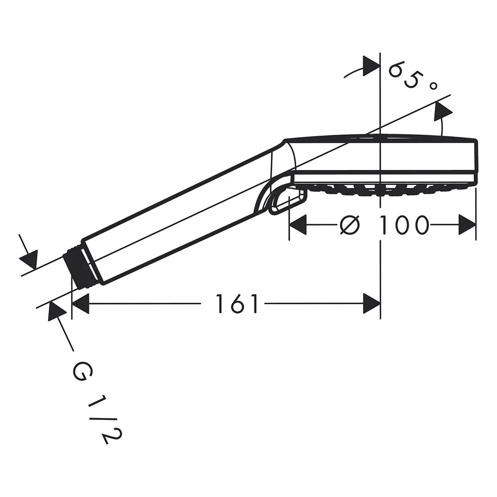 hansgrohe Handbrause Crometta Vario weiss-chrom hansgrohe Handbrause Crometta Vario weiss-chrom