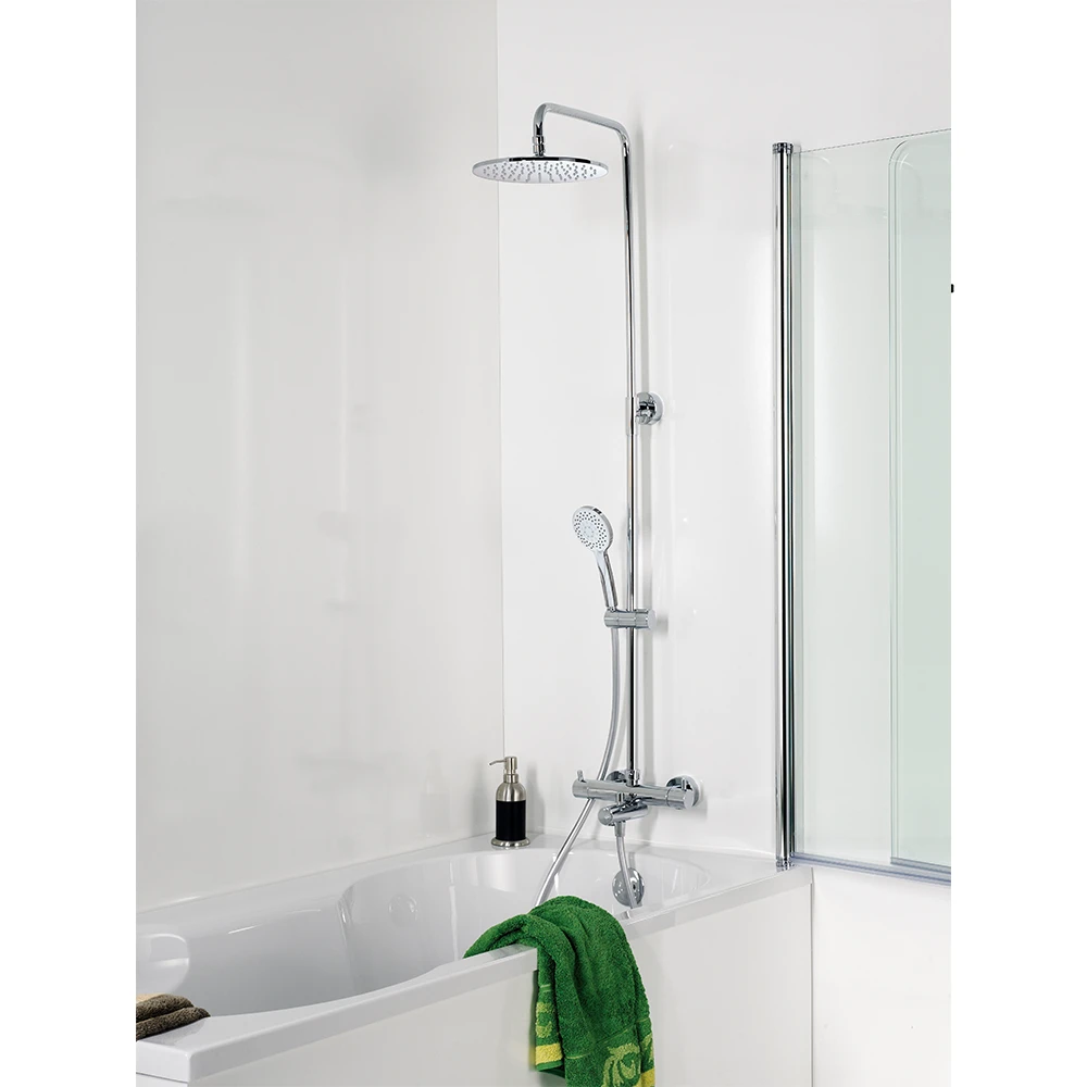 Das HSK RS 200 Badewannen-Sicherheitsthermostat Duschsystem superflach Kopfbrause ø 300 mm