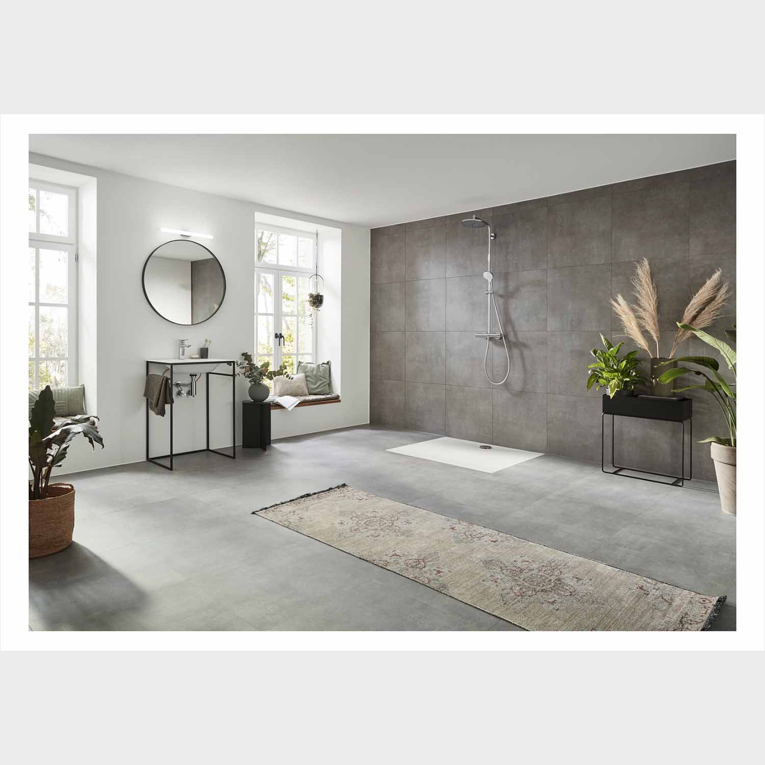 Hansgrohe Crometta S 240 Regendusche Showerpipe mit Thermostat Chrom Hansgrohe Crometta S 240 Regendusche Showerpipe mit Thermostat Chrom