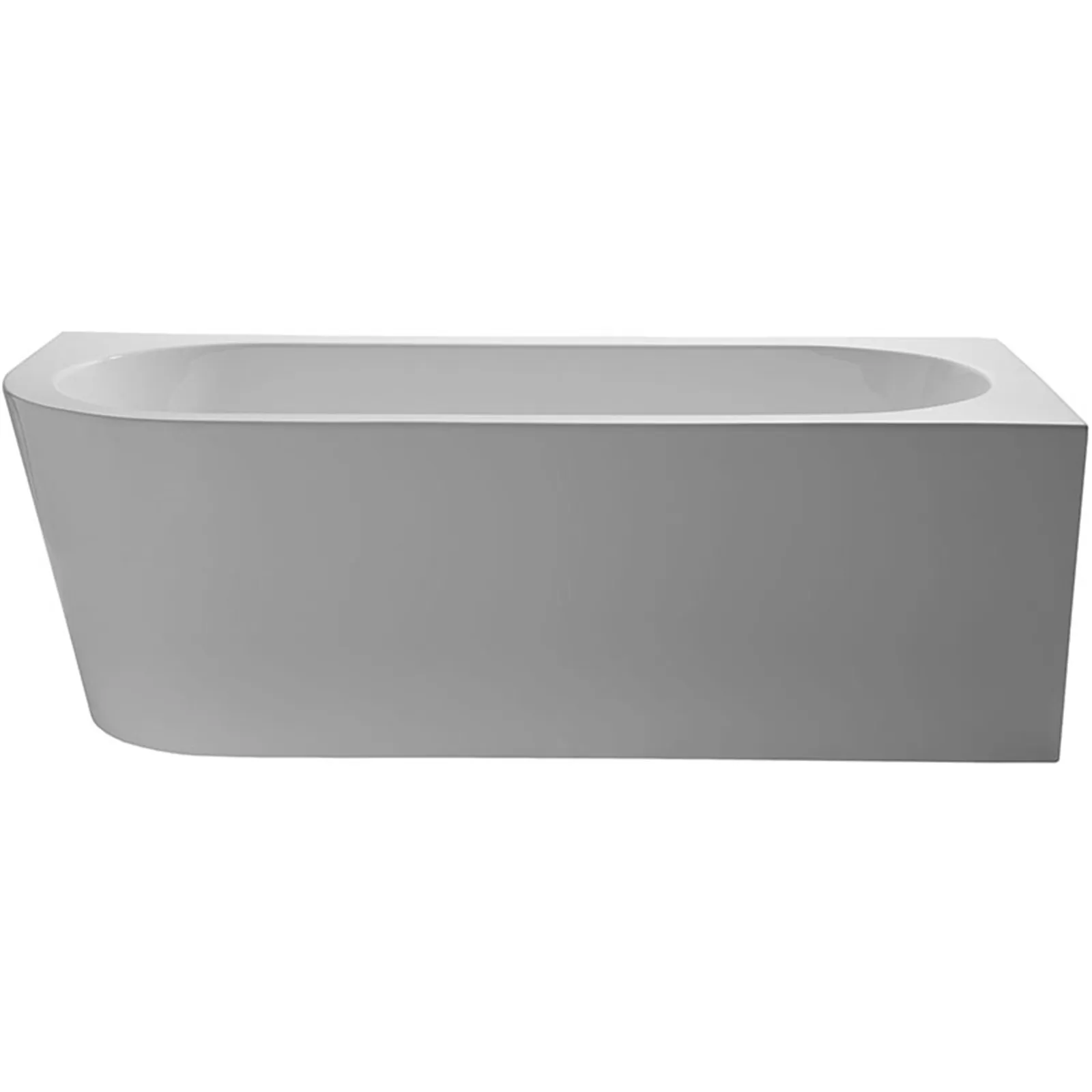 Schröder Eck-Vorwandbadewanne Charly VR-Weiß- 170 x 80 x 45/60 cm