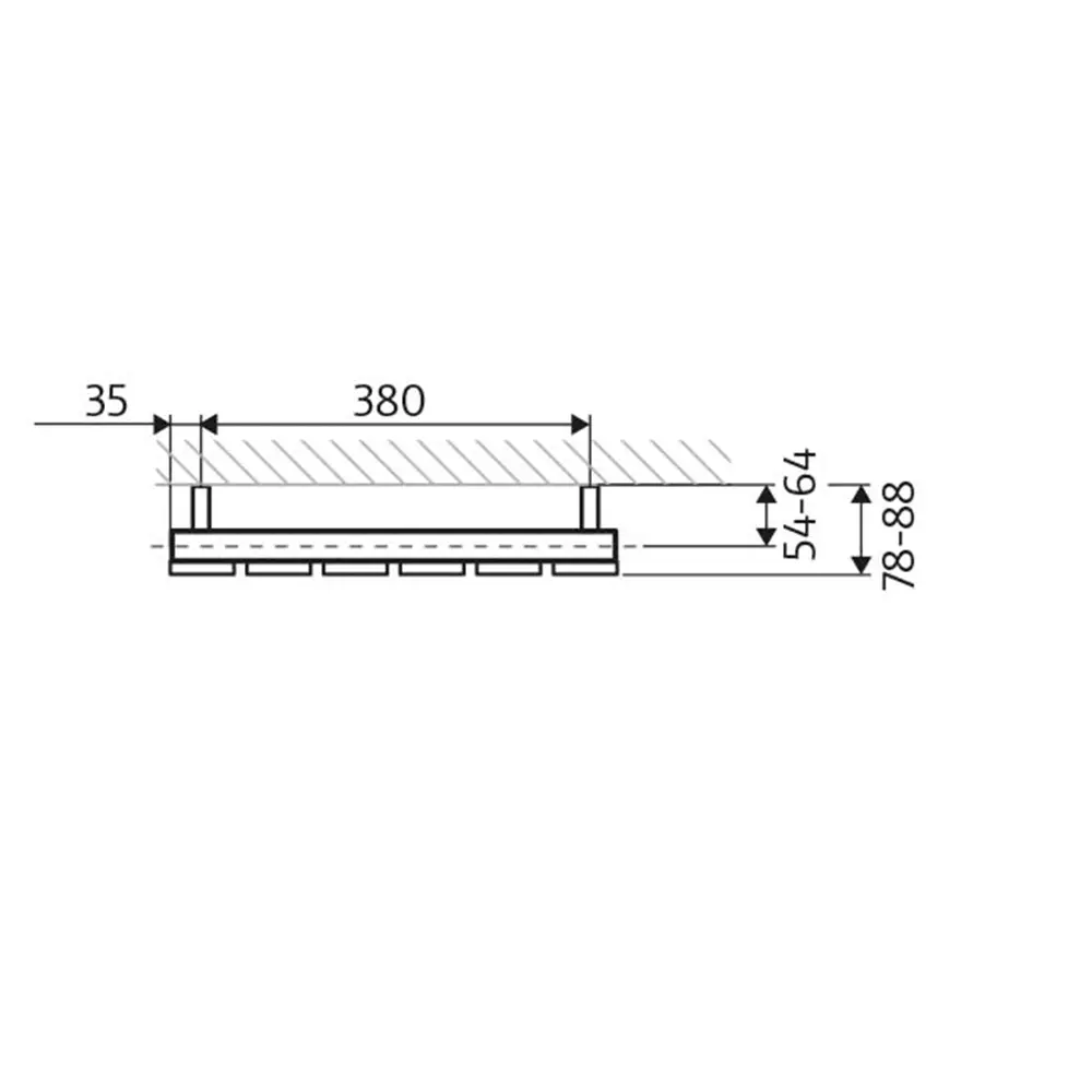 HSK Alto Designheizkörper Vertikal Mittelanschluss 2000 x 312 mm-sandstein