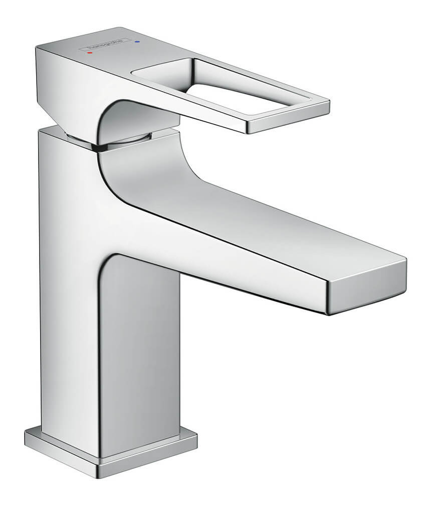 hansgrohe Waschtischmischer 100 Metropol mit kurzer Ausl.Bügelgr.Push-Open Ablaufgarnitur hansgrohe Waschtischmischer 100 Metropol mit kurzer Ausl.Bügelgr.Push-Open Ablaufgarnitur