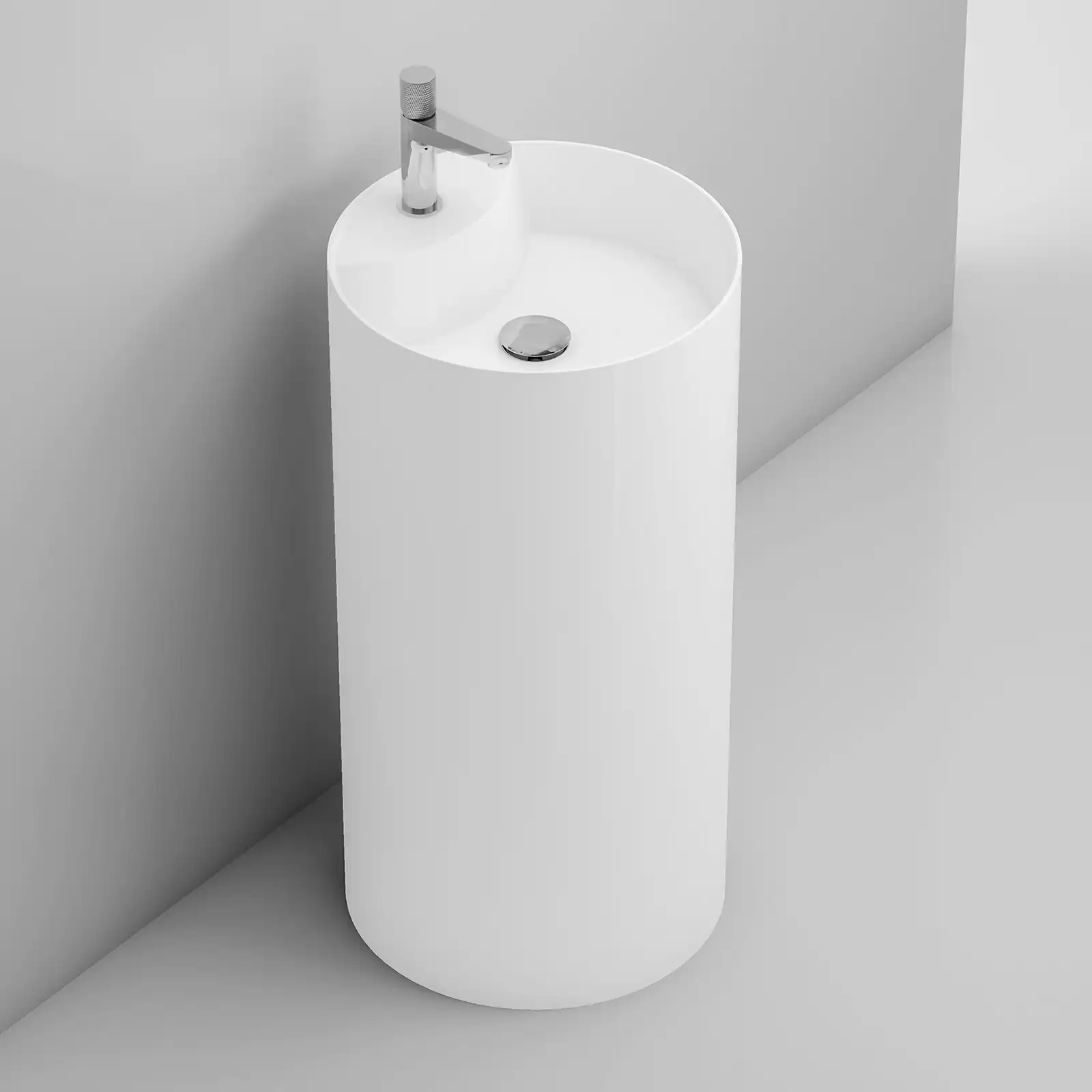 Schröder Felia Waschtisch Ø 44 cm – Schneeweiß Matt