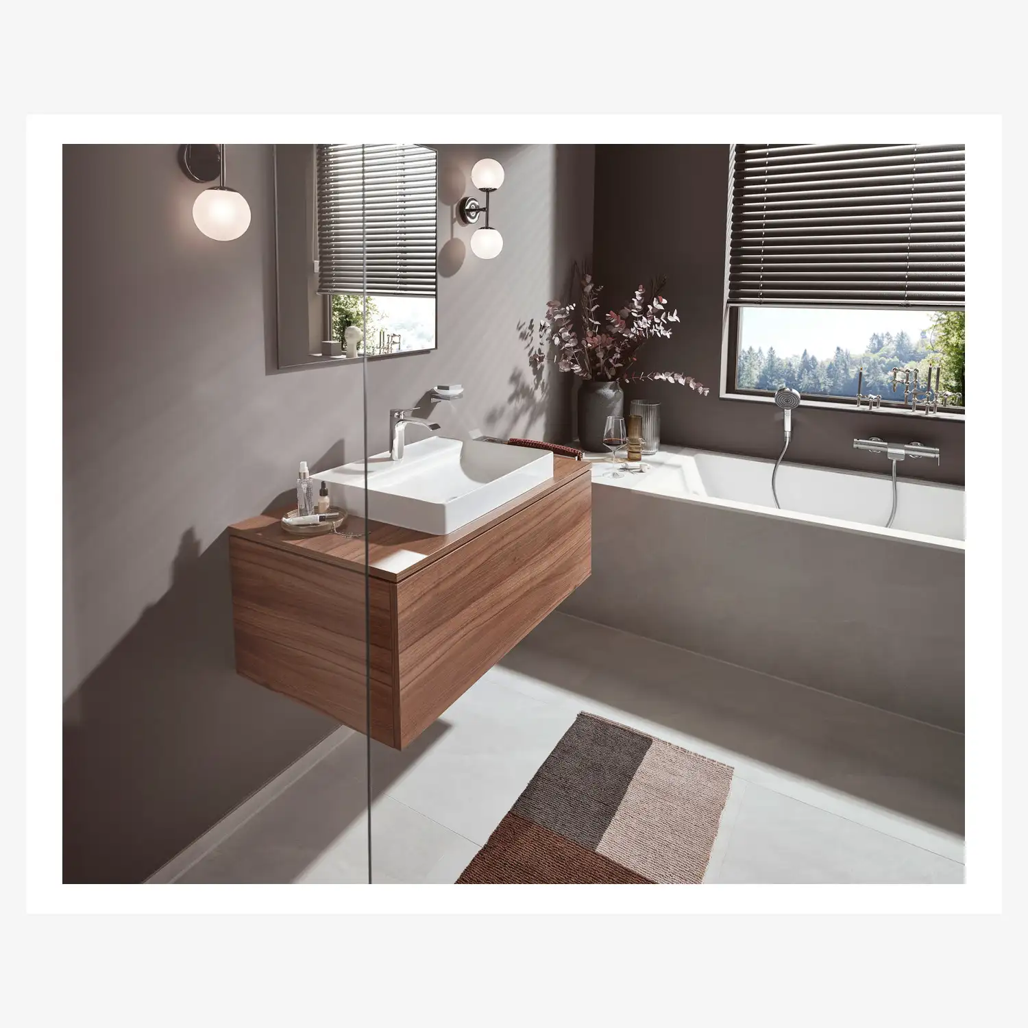 Hansgrohe Vivenis 110 Waschtischarmatur Chrom mit Ablaufgarnitur WaterfallStream